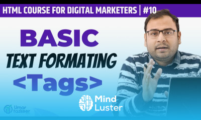 Important Text Formatting Tags in HTML HTML Course 10