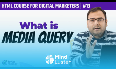 What is Media Query Why Media query is used HTML Course 13