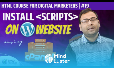 How to Install Scripts Google Analytics Google Tag Manager Using Cpanel HTML Course 19