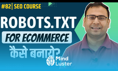 How to Create Robots txt file for Ecommerce Website SEO Course 82