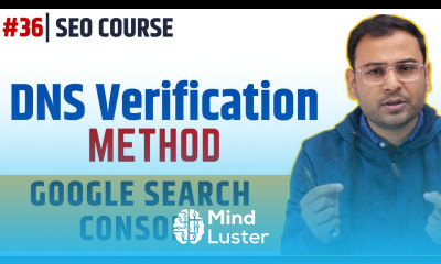 DNS Verification method in Google Search Console SEO Course 37