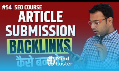 Article Submission Backlinks कैसे बनाये Article Submission Backlinks । SEO Course। 54