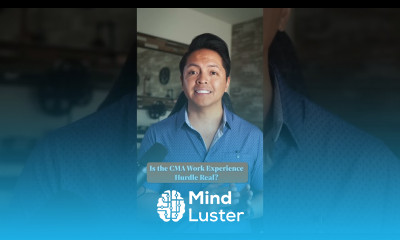 Is the CMA Work Experience Hurdle Real