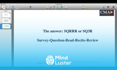 Best Study Technique for the CMA Exam