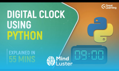 Digital Clock using Python Python Projects Python Tutorial Great Learning