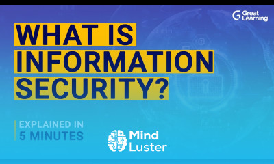 What is Information Security Information Security Explained in 5 mins Great Learning