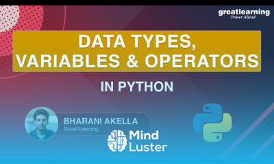 Data Types Variables And Operators In Python Python Fundamentals Great Learning