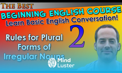002 Rules for Plural Forms of Irregular Nouns Beginning English Lesson Basic English Grammar