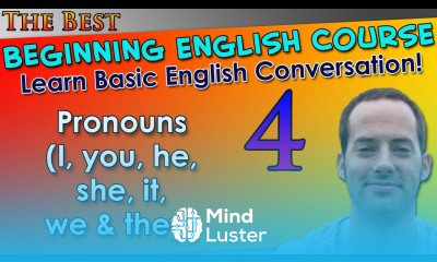 004 Pronouns I you he she it we they Beginning English Lesson Basic English Grammar