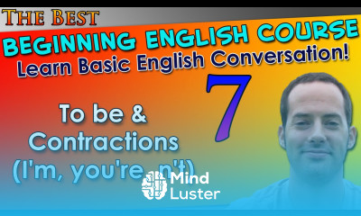 007 To be Contractions I m you re n t Beginning English Lesson Basic English Grammar