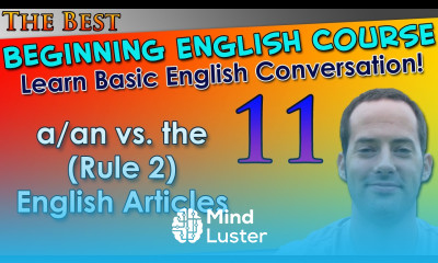 011 a an vs the Rule 2 English Articles Beginning English Lesson Basic English Grammar