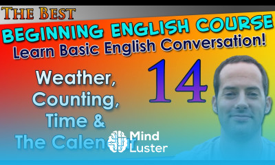 014 Weather Counting Time The Calendar Beginning English Lesson Basic English Grammar