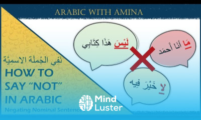 Negation of Nominal Sentences Arabic Grammar