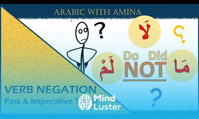 How to Negate Verbs in Arabic Past Imperative Tenses