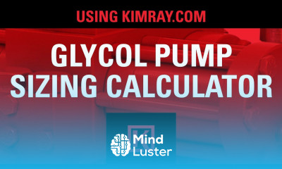 How to Size a Glycol Pump using the Kimray Sizing Calculator Online