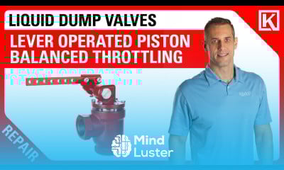 Repair the Kimray Piston Balanced Throttling PBT Lever Operated Mechanical Dump Valve 