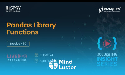 Pandas Library Functions 360DigiTMG