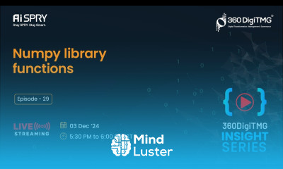 Numpy Library Function 360DigiTMG