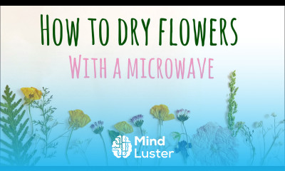 How to Press Flowers in the Microwave Pick Dry Flowers With Me