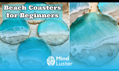 Resin Art for Beginners Complete Resin Beach Coaster Tutorial