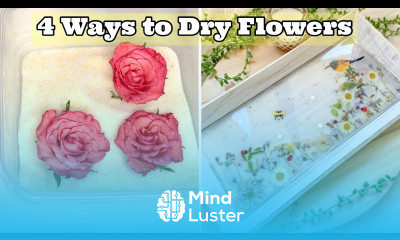 How to Dry Flowers for Resin Art 4 Ways