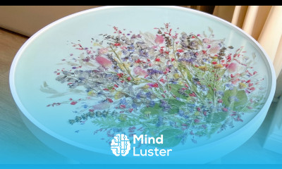 Beautiful Epoxy Resin Table With Flowers Resin Art Tutorial