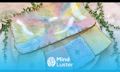 Transforming a Beautiful Pastel Resin Tray Into a Bowl