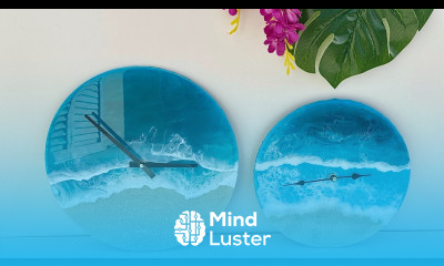 Ocean Clock from Resin Step by Step Resin Art Tutorial