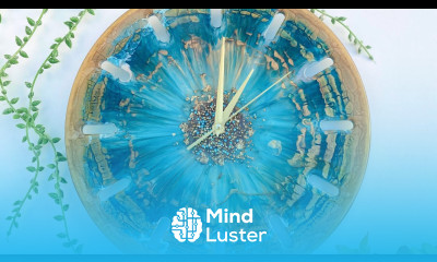 Gorgeous Teal Gold Resin Clock Resin Art Tutorial