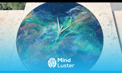 Step by Step Galaxy Resin Clock Tutorial