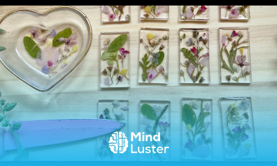 Casting Flowers in Beautiful Resin Knife Rests