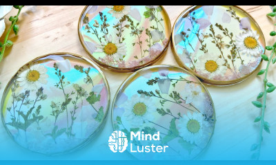 Amazing Color Changing Resin Coasters With Flowers