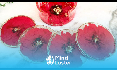 Poppy Resin Coasters Resin Art Tutorial