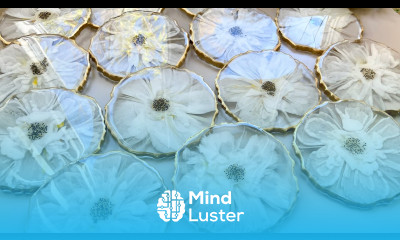 Beautiful 3D Flower Resin Coasters