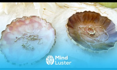 Beautiful Geode Shaped Resin Bowls Resin Art Tutorial