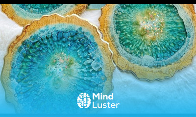 Gorgeous Teal and Gold Resin Coasters