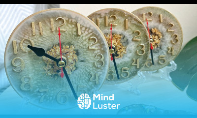 Mini Geode Resin Clocks Resin Art for Beginners