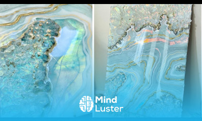 Opal Geode Resin Wall Art Epoxy Resin Art for Beginners