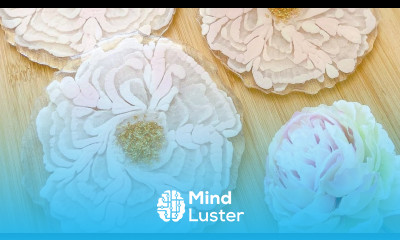 Pretty Pink 3D Flower Resin Coasters