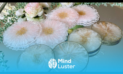 First Time Making 3D Flower Resin Coasters