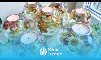 How to Make Resin Candle Holders With Real Flowers Resin Art Tutorial