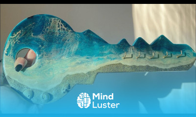 Beautiful Resin Beach Key Holder Tutorial