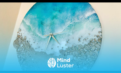 Beautiful Resin Beach Clock Using a Printed Photo