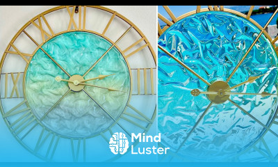 Beautiful Resin Beach Wall Clock With Texture Resin Art Tutorial