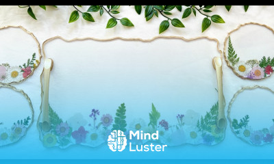 Resin Tray and Coaster Set With Real Dried Flowers Resin Art