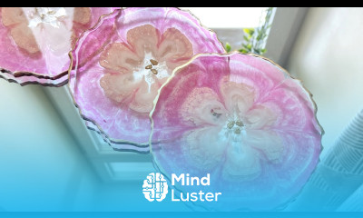 Simple Technique to Achieve Beautiful 3D Flowers in Resin Coasters Resin Art Tutorial