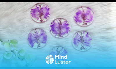 Beautiful Wispy Purple Resin Coasters