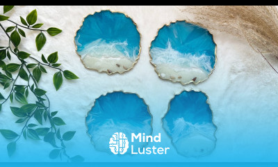 Beautiful Geode Resin Beach Coasters