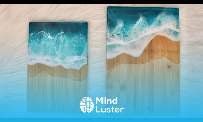 How We Achieved Lacing in These Resin Beach Serving Boards
