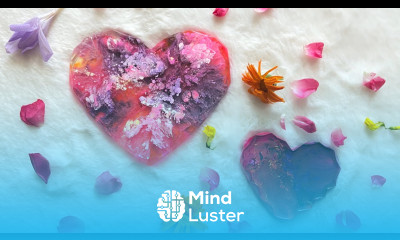 Beautiful Resin Heart in Petri Dish Technique